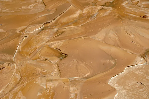 赤のぬれた粘土の泥 — ストック写真