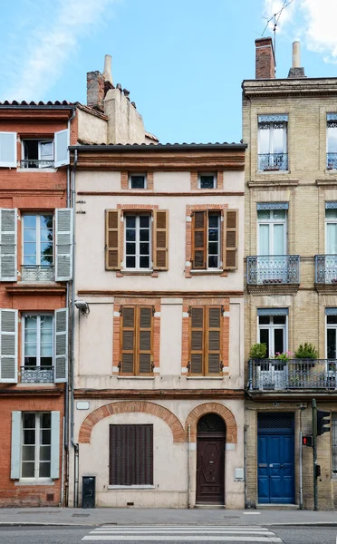 Pequenas casas de toulouse — Fotografia de Stock