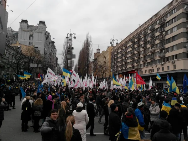 Демонстрационные протесты в Киеве # Euromaidan — стоковое фото