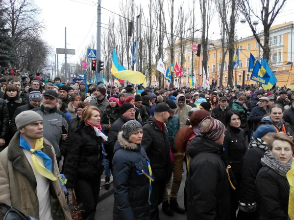 Kiev #Euromaidan demonstration protests Київ Киев — ストック写真