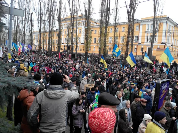 Proteste demonstrative la Kiev # Euromaidan — Fotografie, imagine de stoc