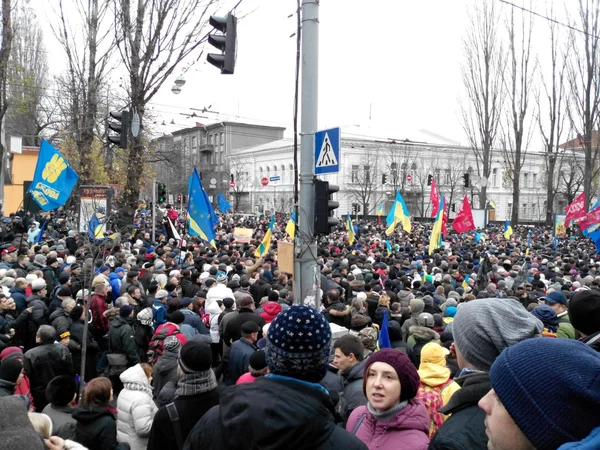 Kiev #Euromaidan demonstration protests Київ Киев — Stockfoto