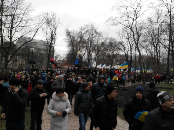 Kiev #Euromaidan demonstration protests Київ Киев — Stockfoto