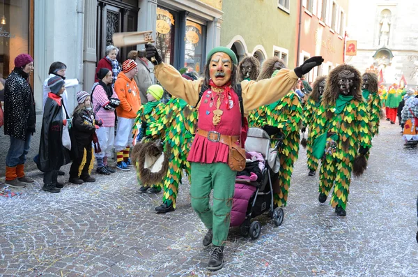 Street procession at the German carnival Fastnacht — Stock Photo, Image