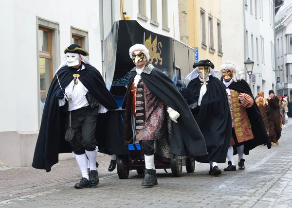 Γερμανική χειμώνα fastnacht μεταμφίεση — Φωτογραφία Αρχείου