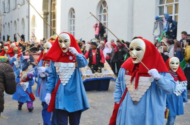 Alman karnaval fastnacht, sokak alayı