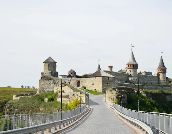 Forteresse médiévale ukrainienne à Kamyanets-Podilsky — Photo