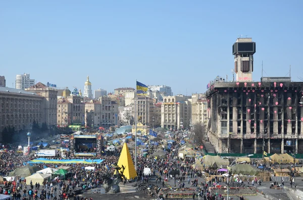 Maidan i den ukrainska huvudstaden — Stockfoto