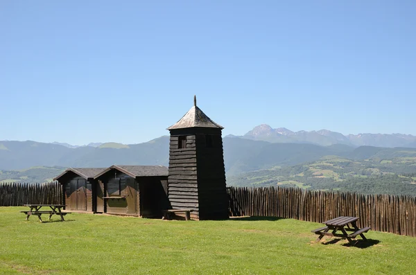 Castelo medieval de Phoebus em Mauvezin — Fotografia de Stock