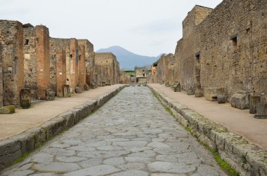 sokak eski geri şehir Pompei