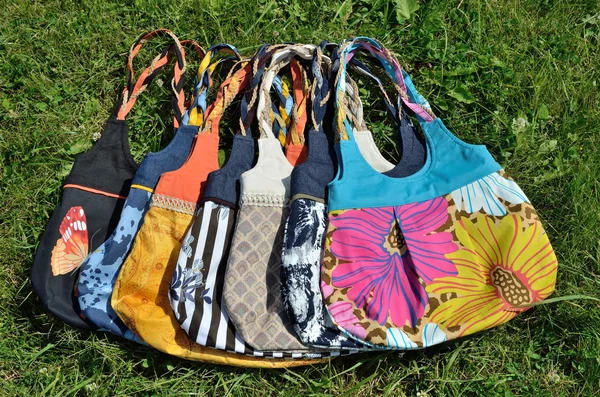 Handgjorda väskor — Stockfoto