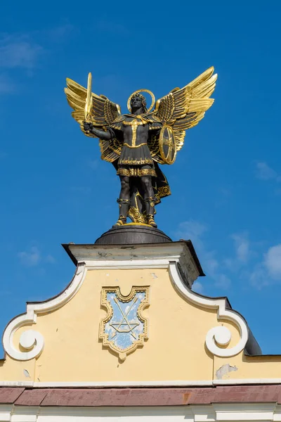 Lyadsky Gate Monument Archangel Michael Springtime — Stockfoto