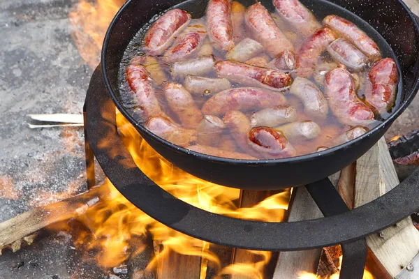 Garlic sausages — Stock Photo, Image