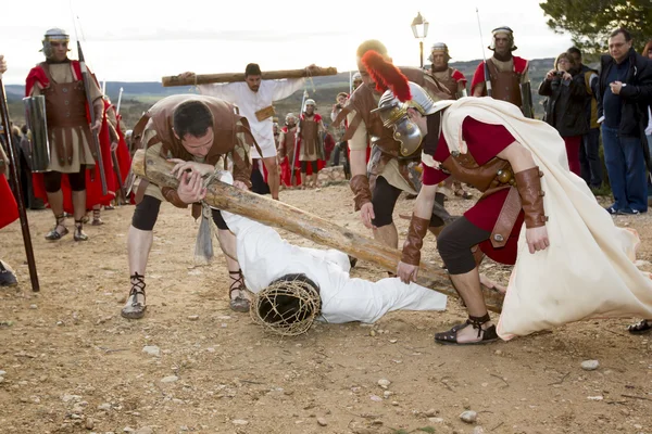 Representation of the passion of christ — Stock Photo, Image