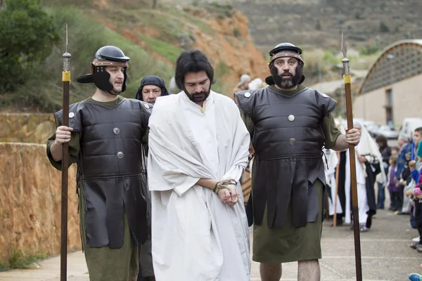 Vertegenwoordiging van de passie van Christus — Stockfoto