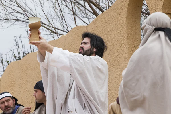 Vertegenwoordiging van de passie van Christus — Stockfoto