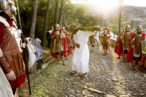 Representación de la pasión de Cristo — Foto de Stock