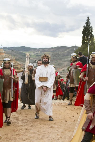 Vertegenwoordiging van de passie van Christus — Stockfoto