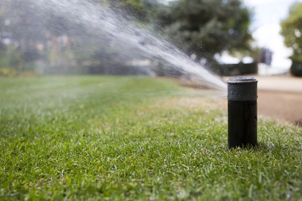 Irrigatie van tuin — Stockfoto