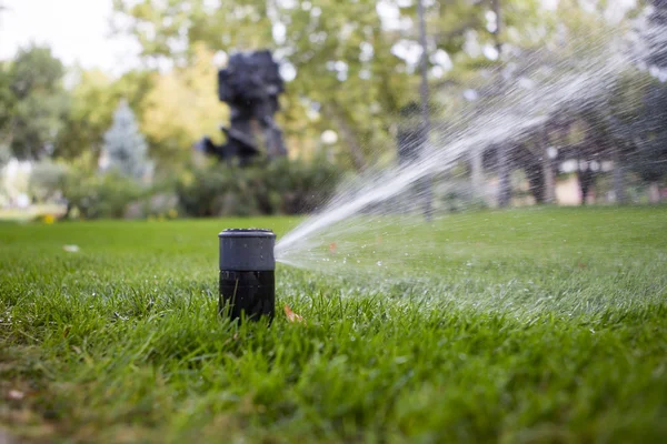 Irrigation of garden — Stock Photo, Image