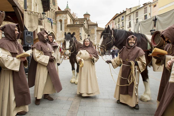 Medieval Wedding Party Isabel de Segura — Stock Photo, Image