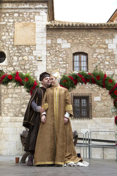 Medieval Wedding Party Isabel de Segura — Stock Photo, Image