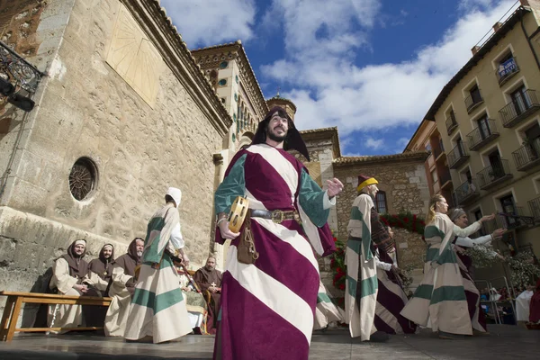 Medieval Wedding Party Isabel de Segura — Stock Photo, Image