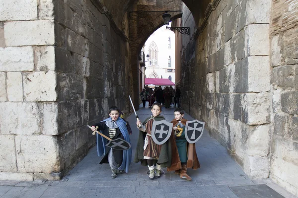 Medieval Wedding Party Isabel de Segura — Stock Photo, Image