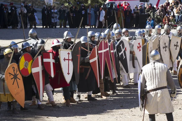 Medieval Wedding Party Isabel de Segura — Stock Photo, Image