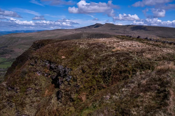 View Pen Fan Highest Peak Brecon Beacons Mountain Range Southern — 스톡 사진