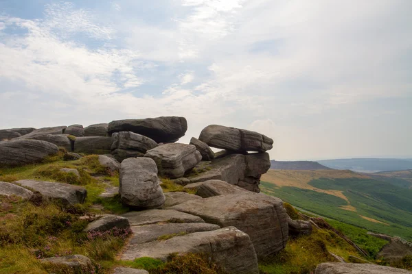 Pietre del bordo di Stanage — Foto Stock