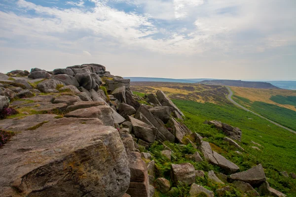 Higger tor від Stanage краю — стокове фото