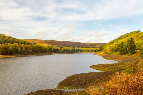 View up the derwent valley in autumn — Stock Photo, Image