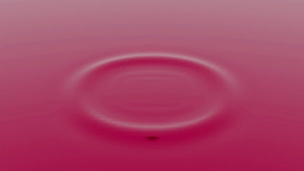 Барвиста градієнтна анімація сфери, що падає вниз і літає над поверхнею води. Дизайн. Яскравий м'яч пружинних і листяних хвиль . — стокове відео