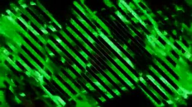 Işıldayan renkli noktaların arkaplanındaki çizgiler. Hareket. Çapraz çizgiler, beneklerin parıldayan arka planlarını bozar. Parlak arkaplan ve parıldayan noktalar
