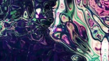 Soyut renkli akrilik boya hareketi, sanat konsepti ve güzel sanatlar. Hareket. Sıvı psikedelik maddede ışık patlamaları, kusursuz döngü.