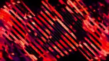 Işıldayan renkli noktaların arkaplanındaki çizgiler. Hareket. Çapraz çizgiler, beneklerin parıldayan arka planlarını bozar. Parlak arkaplan ve parıldayan noktalar