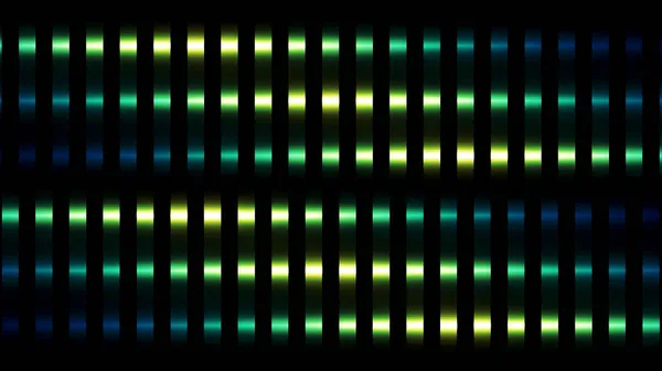 Stripes of green color motion background, seamless loop. Motion. Abstract vertical glowing lines divided into square shaped segments. — Stock Photo, Image