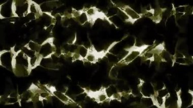 Karanlık, pürüzsüz bir döngüde ışığın soyut rastgele hareketi. Tasarım. Renkli lekelerin kaotik hareketi.