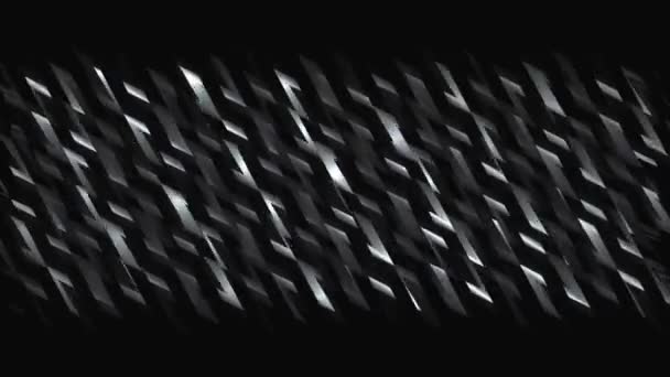 Höjdpunkter på rörligt mönster med böjda linjer. Rörelse. Rörliga mönstrade drag med glitter på svart bakgrund. Bakgrund med rörliga mönster skapar effekt av blanka vågor — Stockvideo