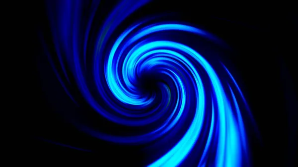 Imbuto al neon con raggi torcenti colorati, anello senza cuciture. Mozione. Linee curve luminose su uno sfondo nero simile a tornado. — Foto Stock