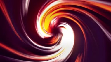 Dinamik renkli girdap, kusursuz döngü. Hareket. Parlak kavisli parlak kasırganın üst görünümü.