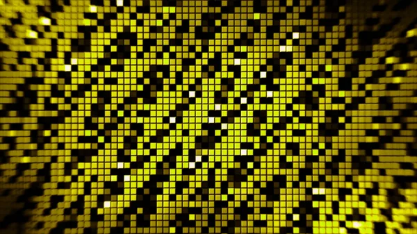 Astratto colorato in esecuzione pixel di sfondo, loop senza soluzione di continuità. Progettazione. Schema a zig-zag di piccole file luccicanti e in movimento di quadrati. — Foto Stock