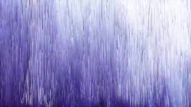 Fliederfarbene weiße und violette Fäden, Symbol für Zeitreise und Schicksal. Design. Nahtlose Schleife wechselnden Hintergrund der bunten Gradienten schmalen Balken. — Stockvideo