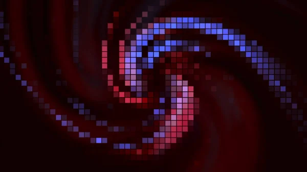 Retro beeld van roterende kleurrijke spiraal. Beweging. Prachtige bewegende spiraal van pixels. Pixel beeld van kosmische kleurrijke spiraal. Pixel retro beeld van sterrenstelsel — Stockfoto
