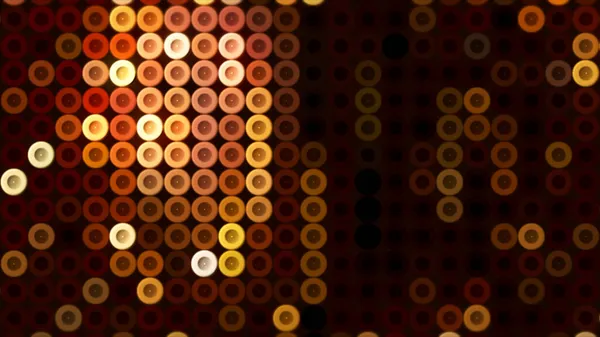 Animation med rörliga glänsande prickar. Rörelse. Snygg dator bakgrund med glödande färgade prickar rör sig som orm. Game bakgrund med mosaik rörliga prickar — Stockfoto