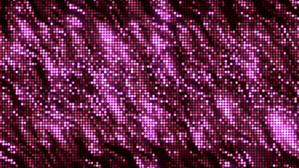 Хвилясті брижі з блискучими пікселями. Рух. Яскравий фон з блискучими хвилями райдужних кольорових пікселів. Піксельне або мозаїчне зображення брижі блискучих хвиль — стокове фото