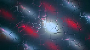 Hareket eden yoğun kabarcıkların arkaplanı. Hareket. Yanardöner kabarcıklar şeklinde güzel desenli arka plan. Renkli arka planda bir sürü kabarcık birbiri içine akıyor.