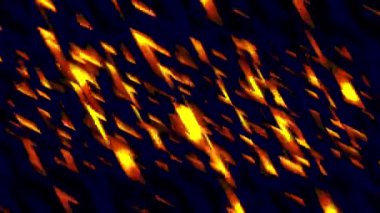 Siyah bir zemin üzerinde sönmüş bokeh yanıp sönen ışıklar, dikişsiz döngü. Hareket. Çapraz parlayan ışıkları hareket ettiren kusursuz döngü.