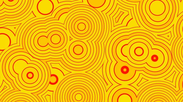Bright rotating pattern of pulsating circles. Design. Bright background with sharp pulsating circles and rings. Background with lots of moving and pulsating rings on colored background — Stock Photo, Image